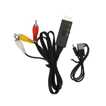 AV к HDMI кабель 3 RCA аудио и видео конвертер длина 1M подарки