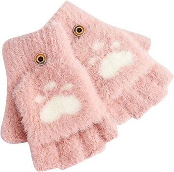 в'язані рукавички для дівчаток зимові флісові рукавички для дітей