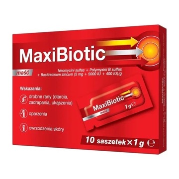 Maxibiotic, мазь, 10 пакетиков