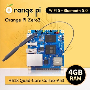 Zero 3 Allwinner h618 LPDDR4 Quad Core 64-розрядний одноплатний комп'ютер