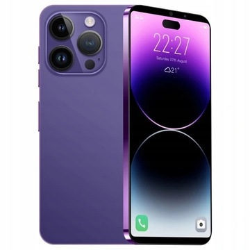 Смартфон I14 Pro MAX 6. 7-дюймовый Face ID Dual SIM фиолетовый