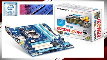 Комплект материнская плата Gigabyte GA-B75M-D3H INTEL I5 4x 3,7 ГГц кость RAM 16GB