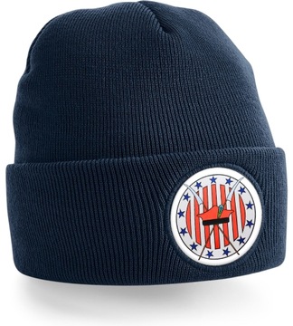 Темно-синяя зимняя шапка с логотипом эскадрилья 303