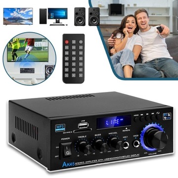 HI-FI УСИЛИТЕЛЬ, BLUETOOTH, 2 КАНАЛА, ВЫСОКАЯ ТОЧНОСТЬ, ПОРТАТИВНЫЙ FM-РАДИО