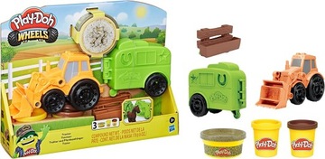 Play-Doh Pieolin Wheels трактор с прицепом