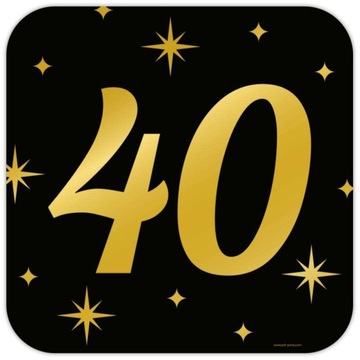 Прикраса XXL знак на день народження табличка на стіну вікно 40 день народження 50x50 см