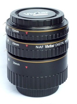 переходные кольца Vivitar N-AF Digital Macro Nikon AF 12 / 20 / 36