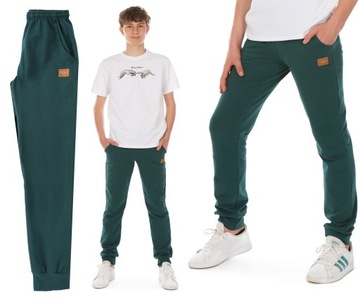 Спортивные штаны супер качество спортивный костюм R. 140 зеленый продукт RU