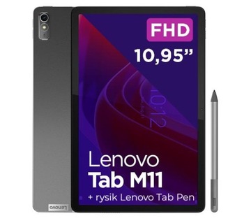Планшет Lenovo Tab M11 TB330FU 10,95 " 4/128 ГБ Wi-Fi Luna Grey + стилус