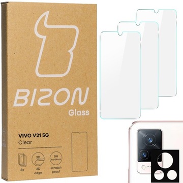 Бизон закаленное стекло для Vivo V21 5G + для камеры
