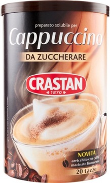 Кофе капучино растворимый без сахара CRASTAN 250г