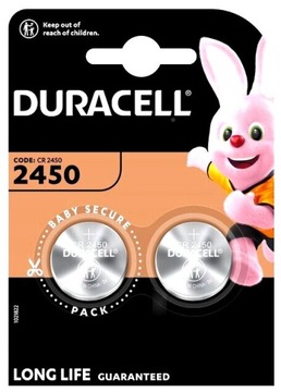 2x DURACELL CR2450 литиевая батарея 3V DL 2450 2шт