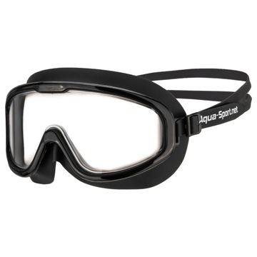 Очки маска для плавания для детей и взрослых Aqua-Sport Sport PRO Black