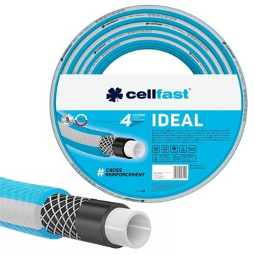 Садовий шланг CELLFAST IDEAL 4 PLY 27BAR 3/4 " 50m без загвинчування