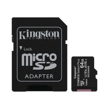 Kingston Canvas Plus 64GB Micro SDXC карта 100MB / s