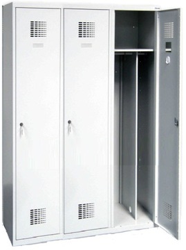 3-дверна шафа для роздягальні 180X120X50 SUM 430 Вт