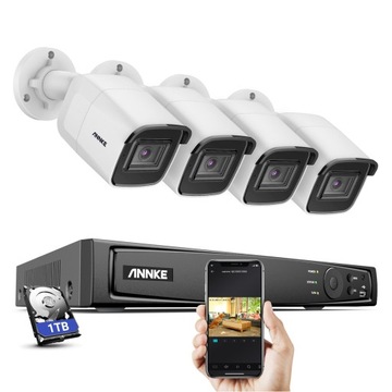 ANNKE 8CH 8MP POE Video Security CCTV наборы 1 ТБ