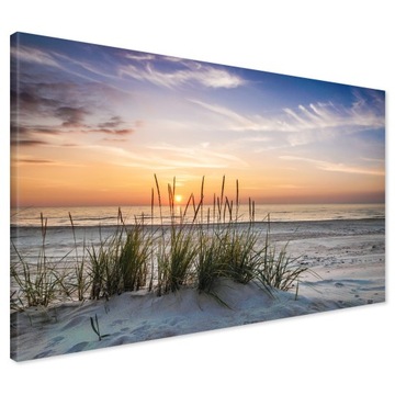 Картина на холсте пляж море солнце Современный Для стены 120x80