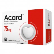 Acard 75 мг 120 табл. серце ацетилсаліцилова кислота