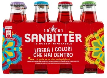 Итальянский безалкогольный аперитив SANBITTER ROSSO 8x100ml (800ml)