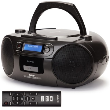BOOMBOX BLUETOOTH ГОЛОВНИЙ ПРИСТРІЙ DAB + МАГНІТОФОН ПУЛЬТ ДИСТАНЦІЙНОГО КЕРУВАННЯ AIWA BBTC-660DAB / BK