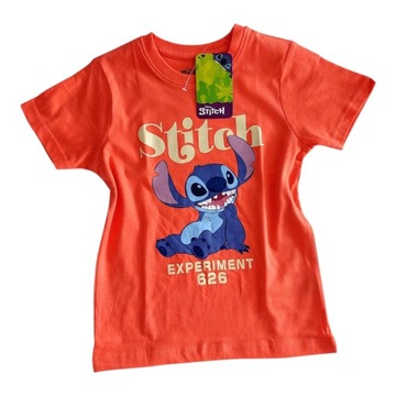 Блузка STITCH sticz футболка бавовна короткий рукав для хлопчика 104 Помаранчевий