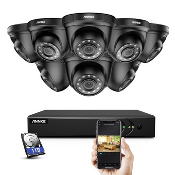 ANNKE система камеры видеонаблюдения 8CH 1080p 1 ТБ в комплекте