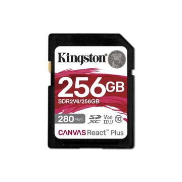 Kingston SDXC Canvas React Plus V60 256GB SDR2V6/256GB