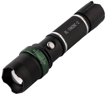 Мощный фонарик X-BALOG LED + UV BL-T8626C-2 2 диода ZOOM 3 режима тестер L072