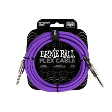 ERNIE BALL EB 6415 прямой гитарный кабель 3,05 м jack-jack