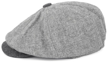 Элегантная шерстяная мужская кепка в елочку Birmingham cz23406-1