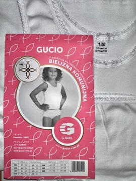 Комплект нижнего белья для причастия для девочки 146 Gucio