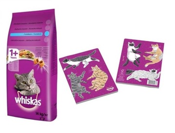 WHISKAS Adult сухой корм рыба 14 кг + бесплатно