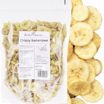 Бананові чіпси сушені банани кухня здоров'я 1 кг