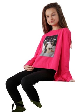 Черные гладкие хлопковые гетры 110 польский производитель Qba Kids