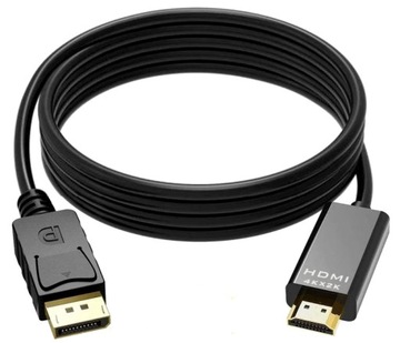 Кабель DISPLAY PORT до HDMI 1.8 M 4k DP DisplayPort