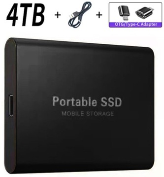 Зовнішній портативний диск 4TB 4000GB USB SSD швидкий