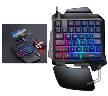 Механічна клавіатура з однією рукою RGB з підсвічуванням