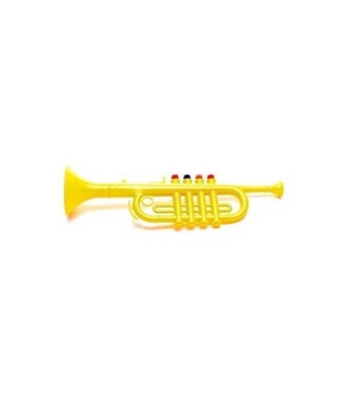 Bontempi труба для начинающих детей желтая 4-клавишная рок-группа.
