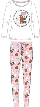 Хлопковая пижама для девочек, пижама между нами, медведи, голые медведи, 146 P54