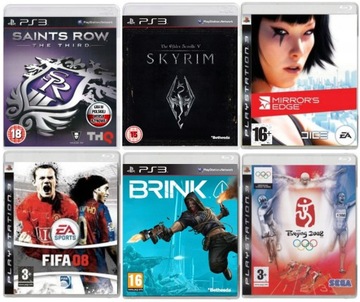 Набір Saints Row / Skyrim / Edge / FIFA PS3 6-ігор