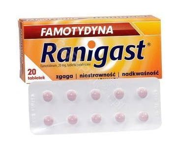 Фамотидин Ранигаст, 20 мг, 20 таблеток