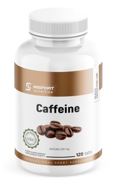 КОФЕИН БЕЗВОДНЫЙ 120 ВКЛАДКА CAFFEINE СТИМУЛИРУЮЩАЯ ЭНЕРГИЯ ПАМЯТЬ VEGE INSPORT