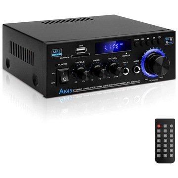 HIFI стерео усилитель 40 Вт + 40 Вт Bluetooth 5,0 мини аудио плеер AK45 новый