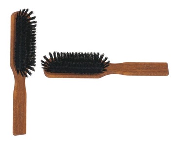 GORGOL деревянная щетка для волос с щетиной кабана в резиновой подушке