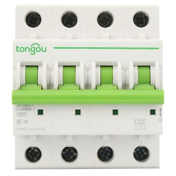 TOMC7-63 4P C тип 6kA Miniature Circuit Protection Air Switch (25A)