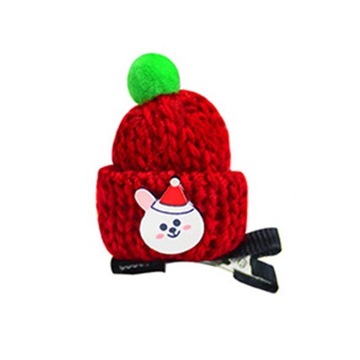 Рождественская шпилька mumu Dog Hat бордовый