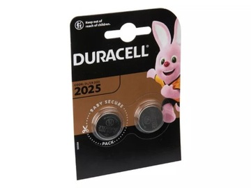 БАТАРЕЇ DURACELL 3V DL 2025, 2 ШТ.