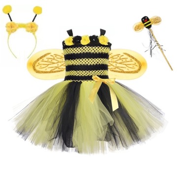 Квітка Бджола з крилами, обручі для волосся, плаття Fairy Stick
