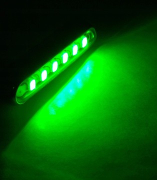 Зелений світлодіодний світильник 6XSMD 12V/24V